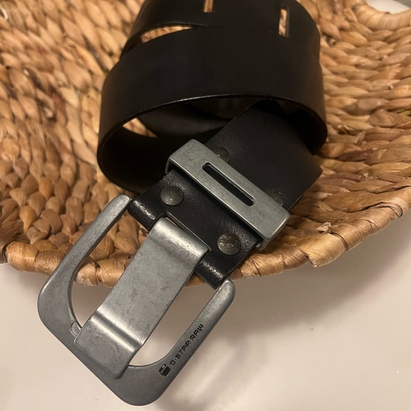 G-Star Raw leather Belt medium black - Picture 4 of 11